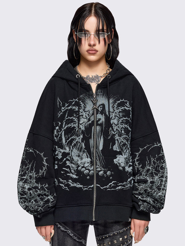 Ascension Black Zip Up Hoodie