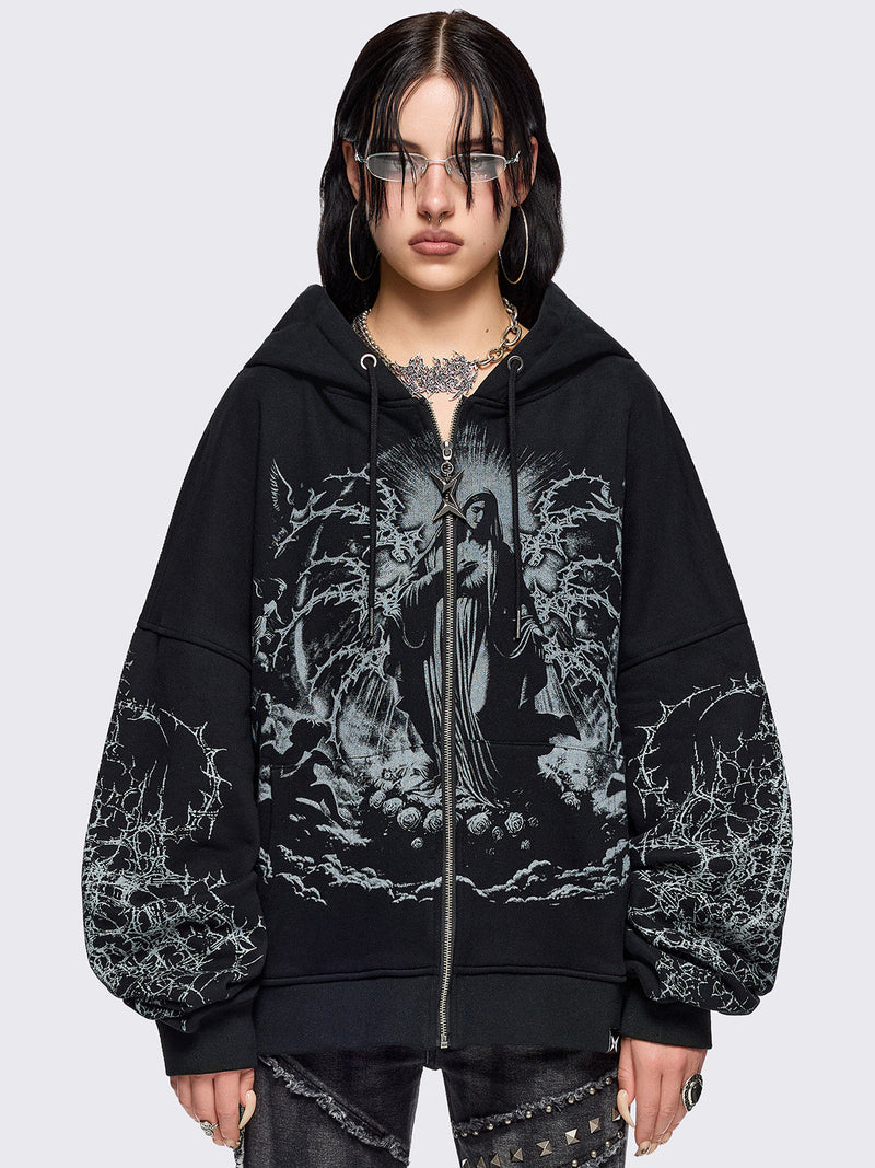 Ascension Black Zip Up Hoodie