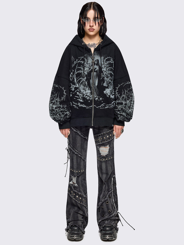 Ascension Black Zip Up Hoodie