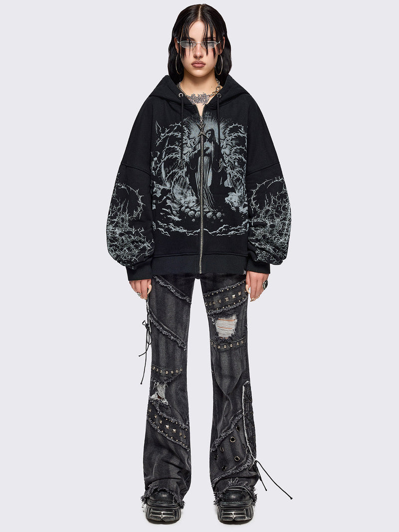 Ascension Black Zip Up Hoodie