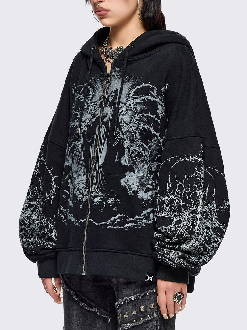 Ascension Black Zip Up Hoodie
