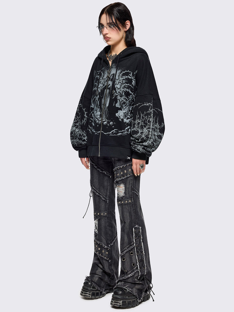 Ascension Black Zip Up Hoodie