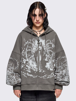 Ascension Grey Zip Up Hoodie