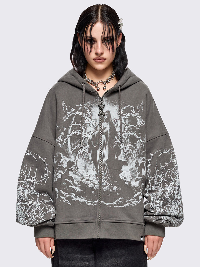 Ascension Grey Zip Up Hoodie
