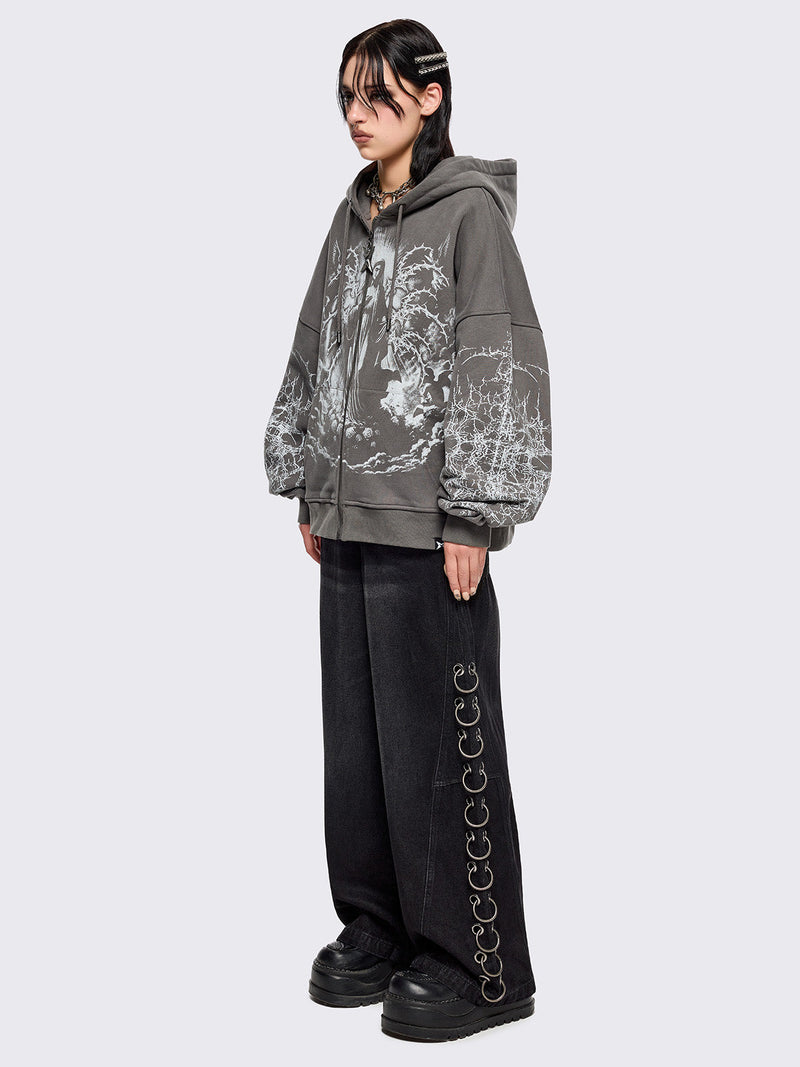 Ascension Grey Zip Up Hoodie