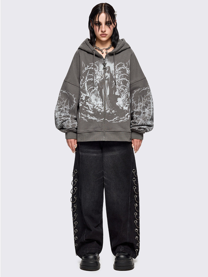 Ascension Grey Zip Up Hoodie