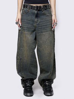 Blue Super Baggy Jeans
