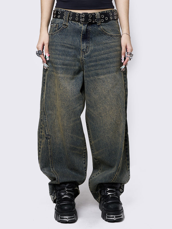 Blue Super Baggy Jeans