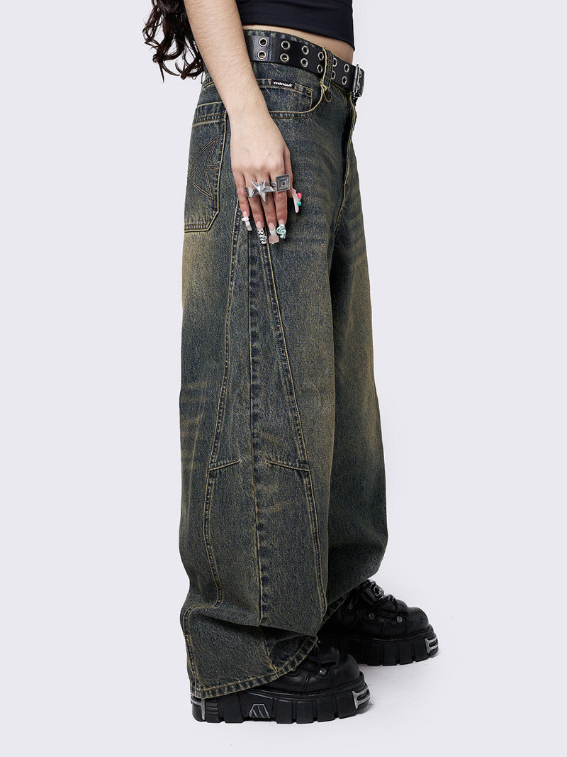 Blue Super Baggy Jeans