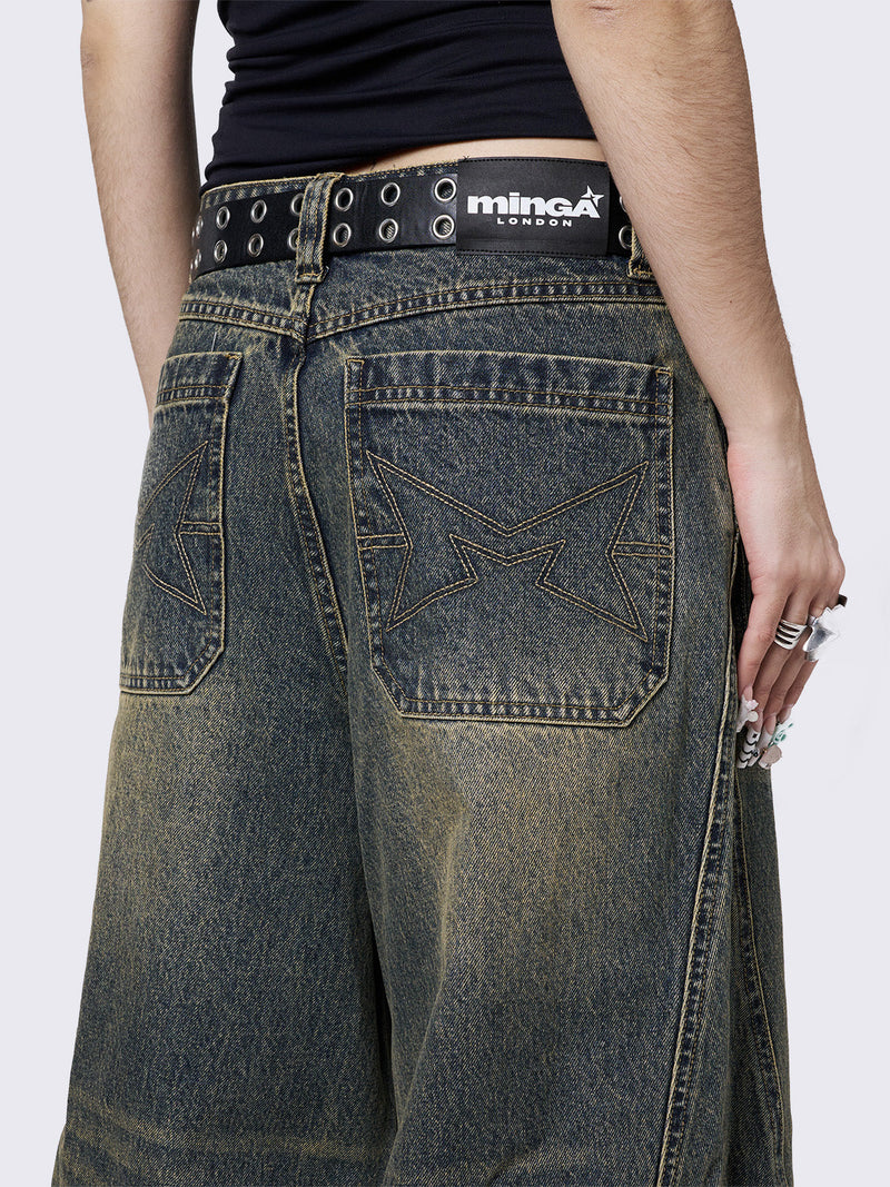 Blue Super Baggy Jeans