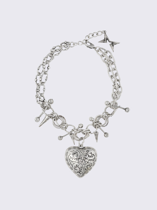 Broken Heart Charm Necklace
