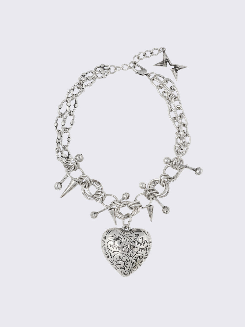 Broken Heart Charm Necklace