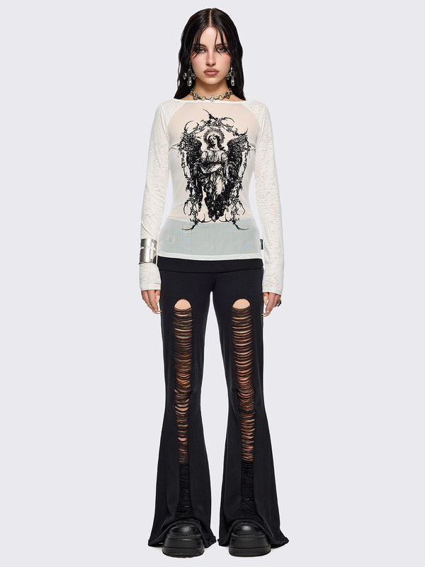 Broken Flare Pants