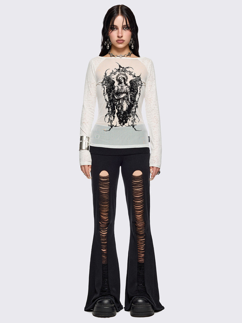 Broken Flare Pants
