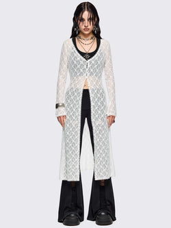 Elysia Lace Shirt Dress