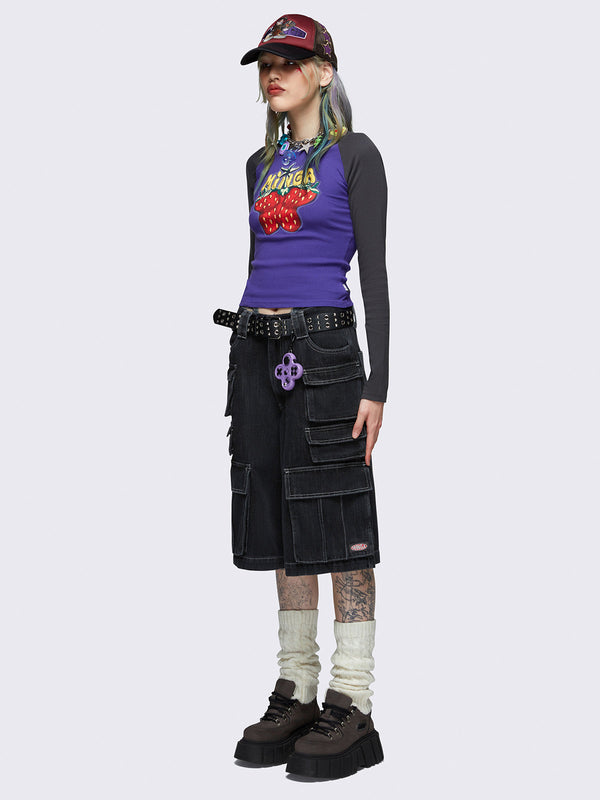 Flyberry Raglan Top