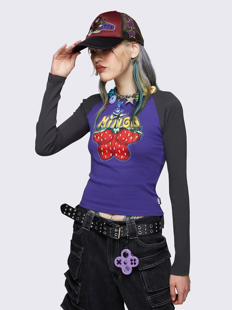 Flyberry Raglan Top