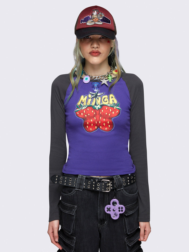Flyberry Raglan Top