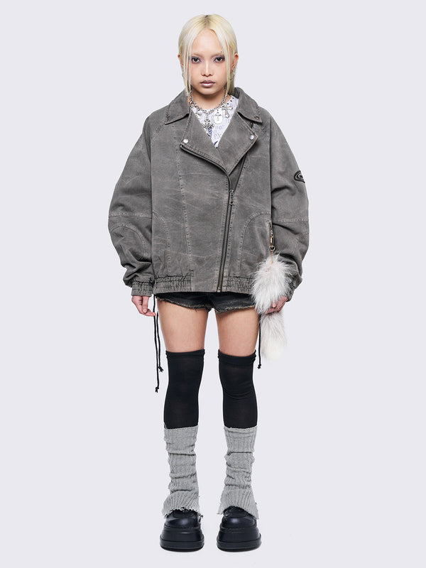 Harley Taupe Bomber Jacket