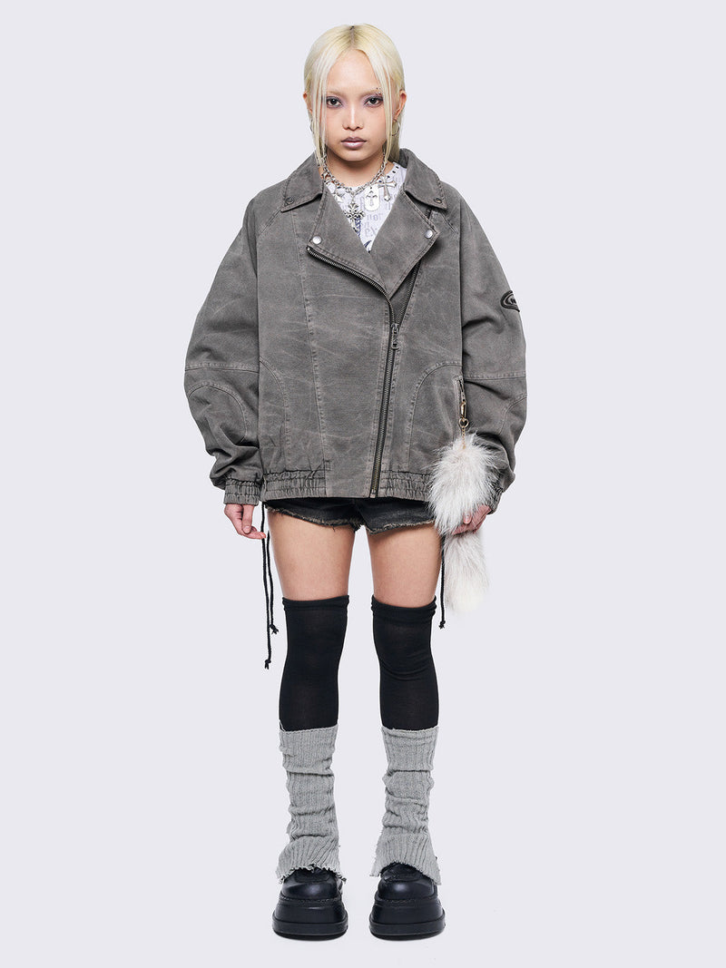 Harley Taupe Bomber Jacket