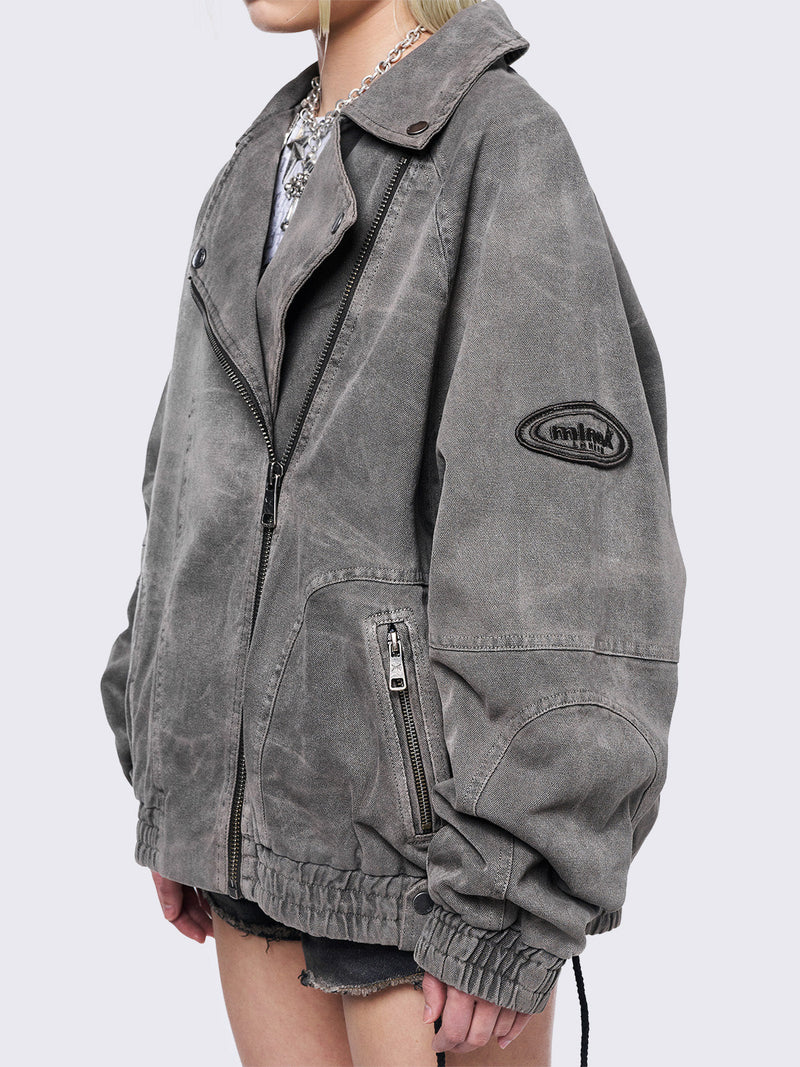 Harley Taupe Bomber Jacket