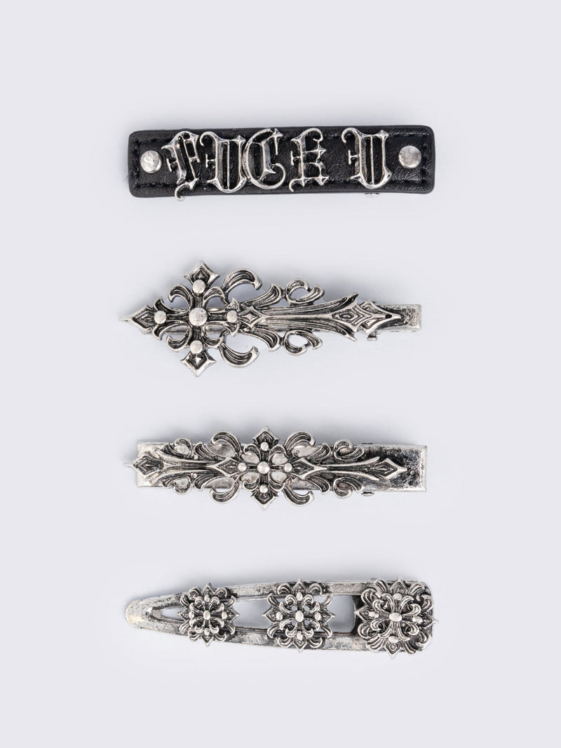 IDGAF Hair Clip Set