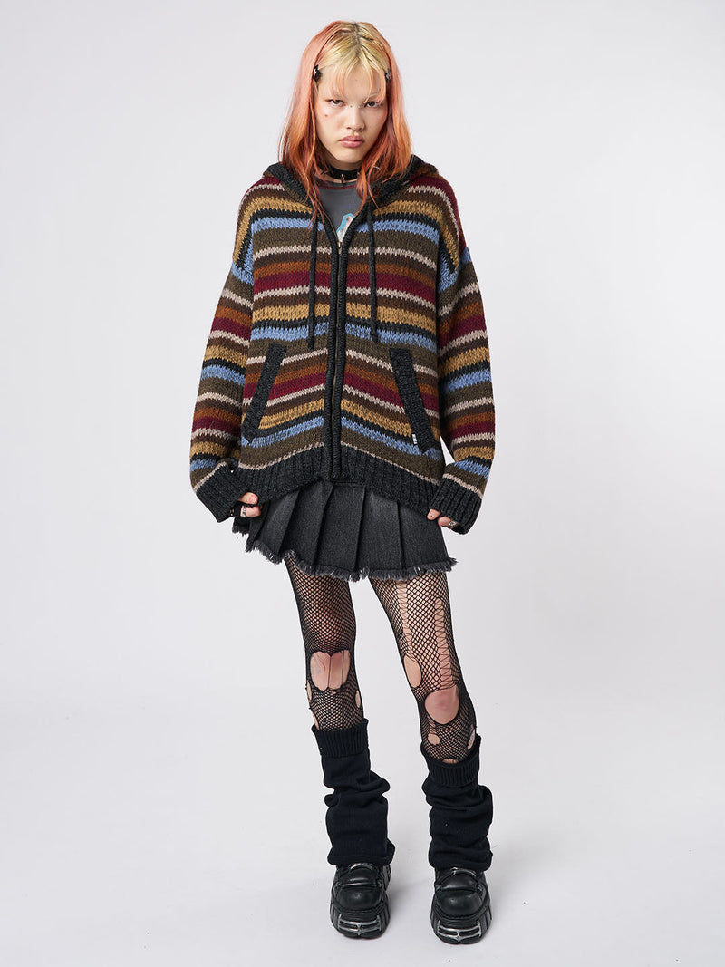 Jacky Knitted Zip-Up Hoodie