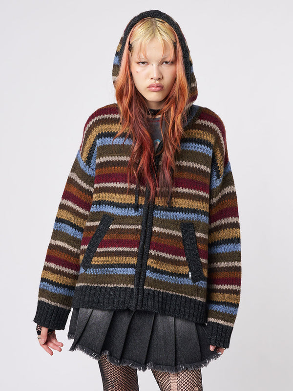 Jacky Knitted Zip-Up Hoodie