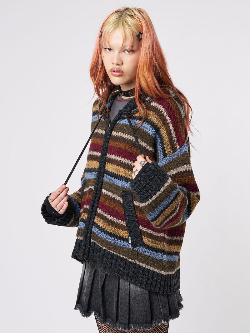 Jacky Knitted Zip-Up Hoodie
