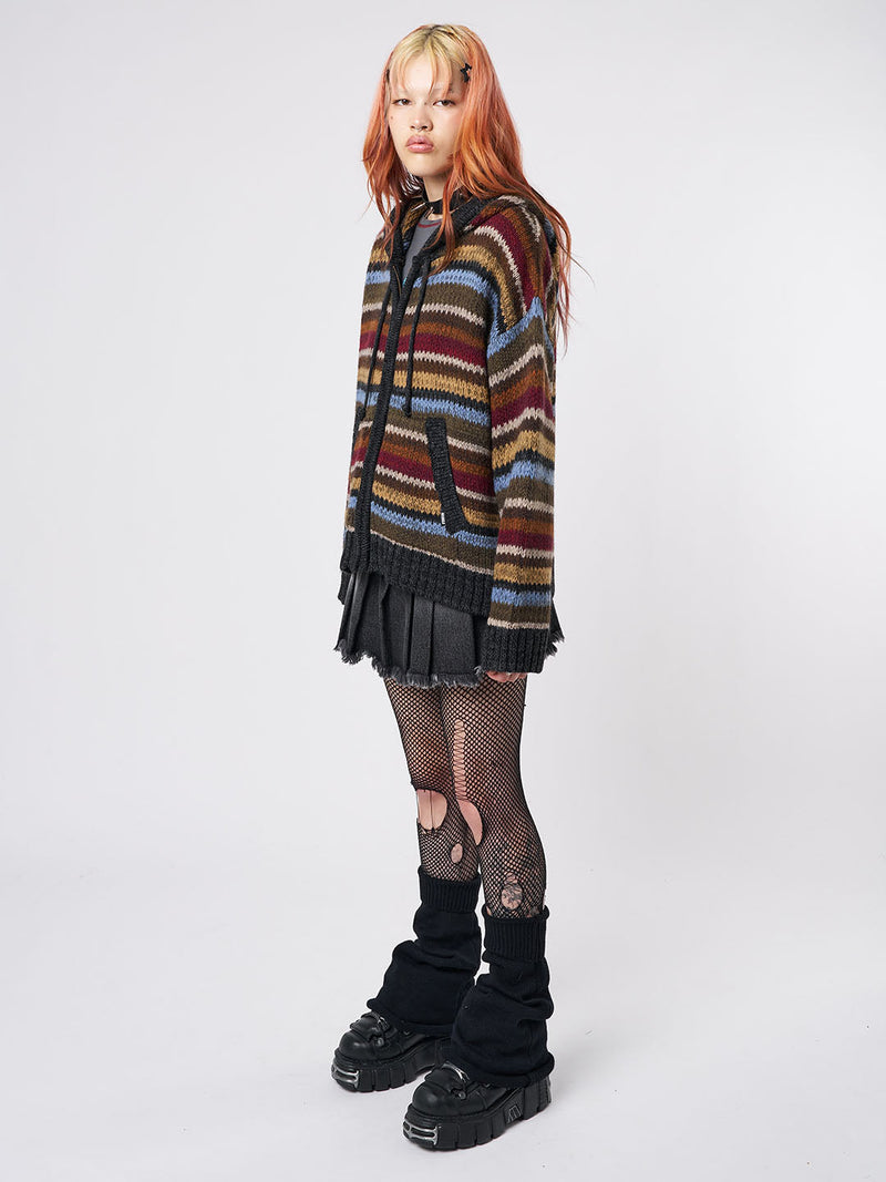 Jacky Knitted Zip-Up Hoodie