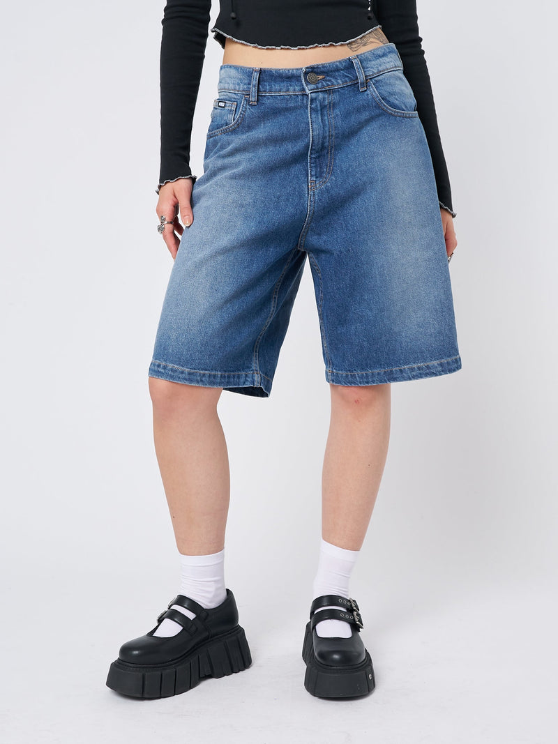 Naida Star Blue Jorts