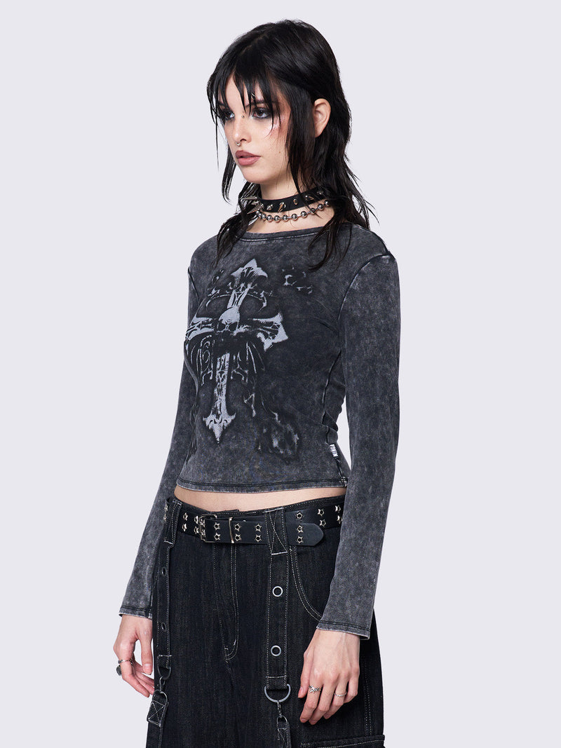 Skullbound Washed Top