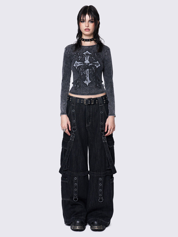 Skullbound Washed Top