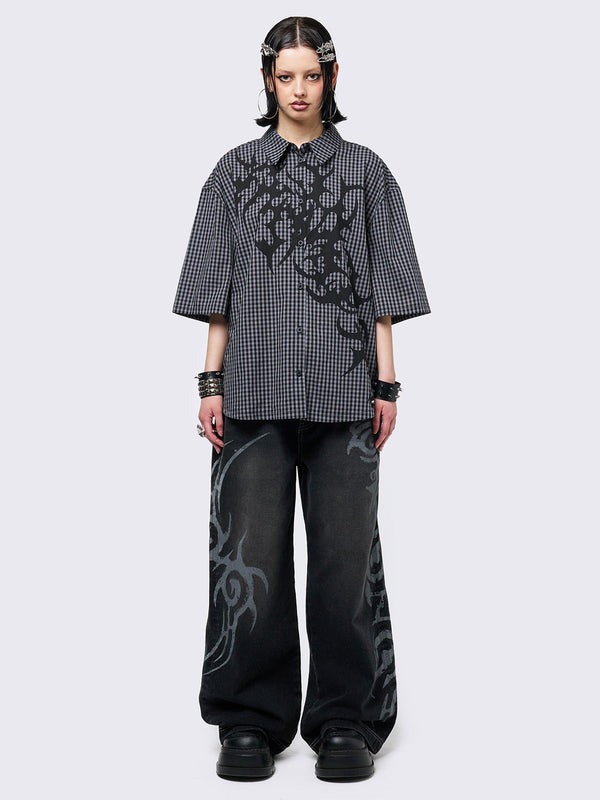 Tattooed Check Shirt