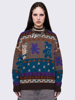 Teddy Tapestry Jacquard Sweater