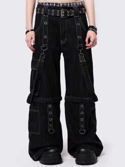 Trek Black Cargo Jeans