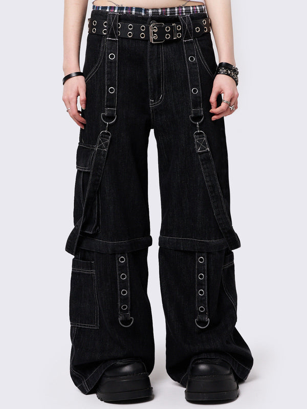 Trek Black Cargo Jeans
