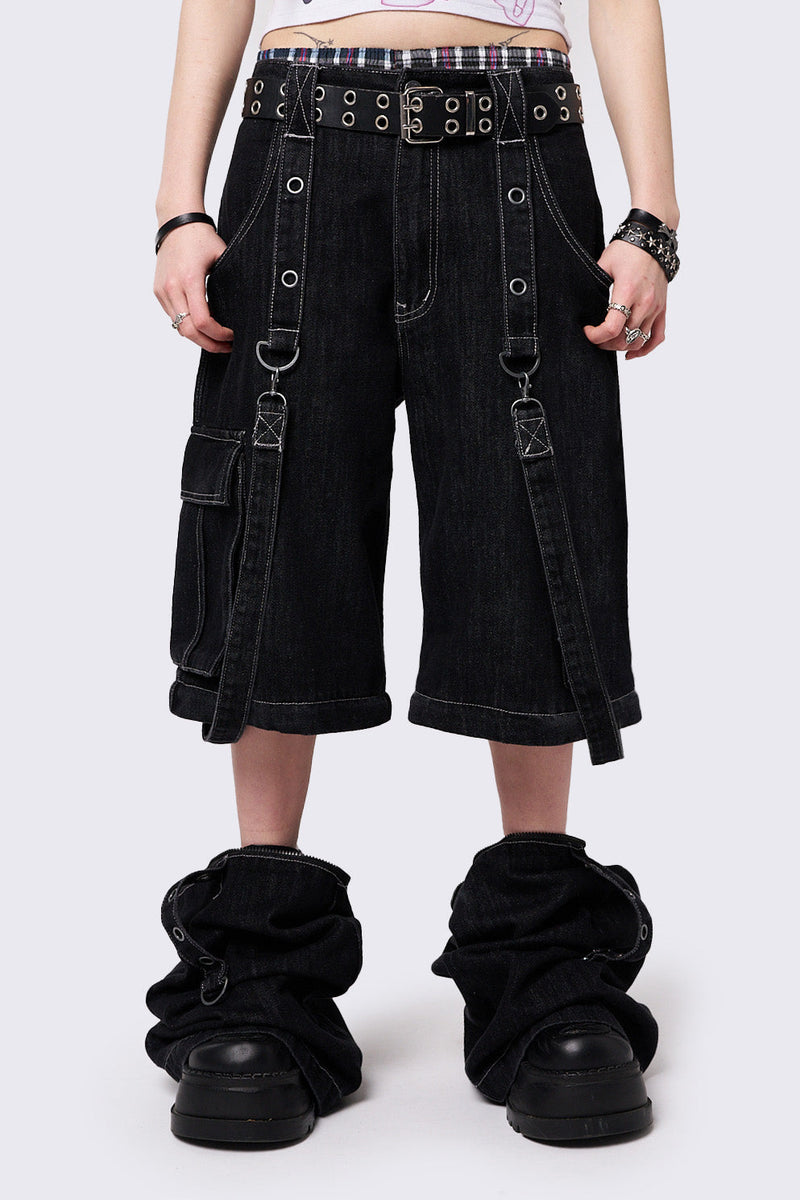 Trek Black Cargo Jeans