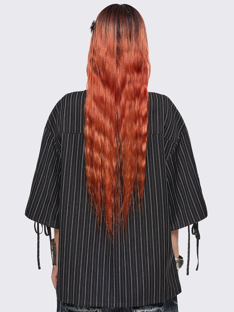 Angels Black Striped Shirt