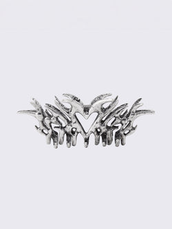 Burning Heart Claw Clip
