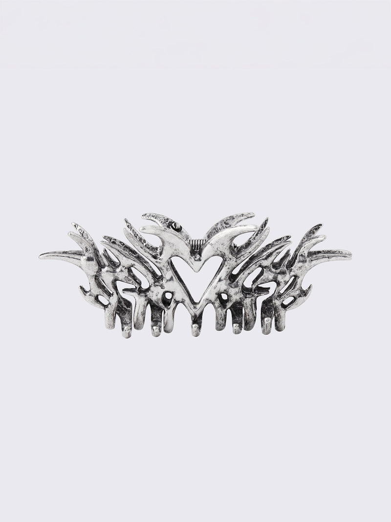 Burning Heart Claw Clip