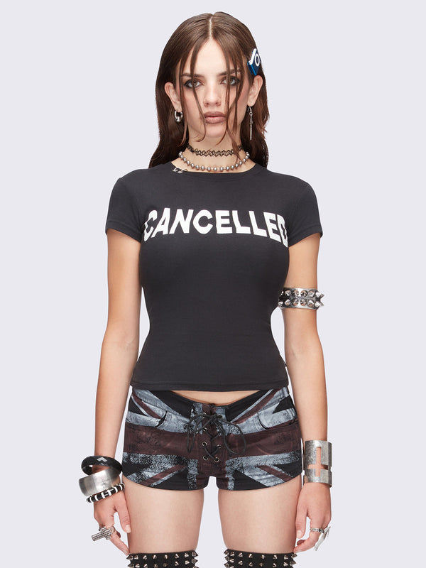 Cancelled Baby Tee