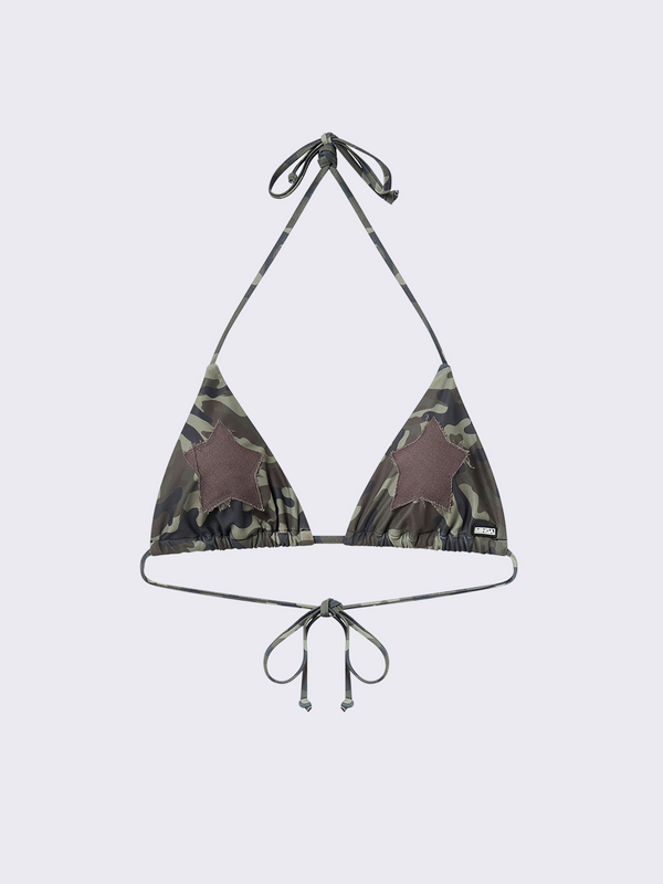 Combat Starlet Camo Triangle Bikini Top
