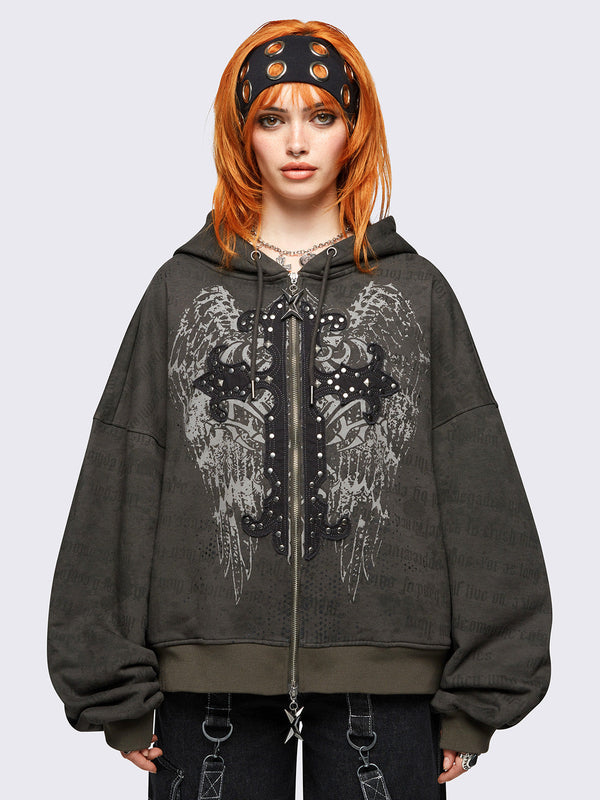 Cursed Zip Up Hoodie