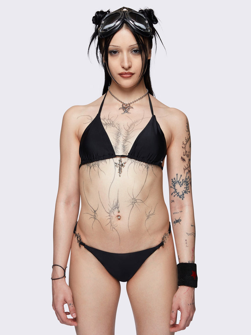 Darcy Metal Trim Bikini Bottoms