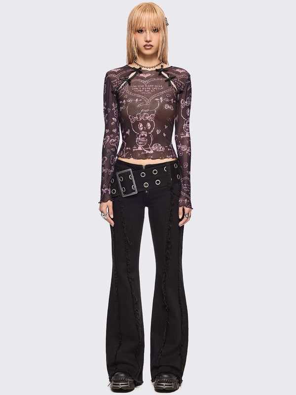 Minga x Esther Bunny Mesh Top