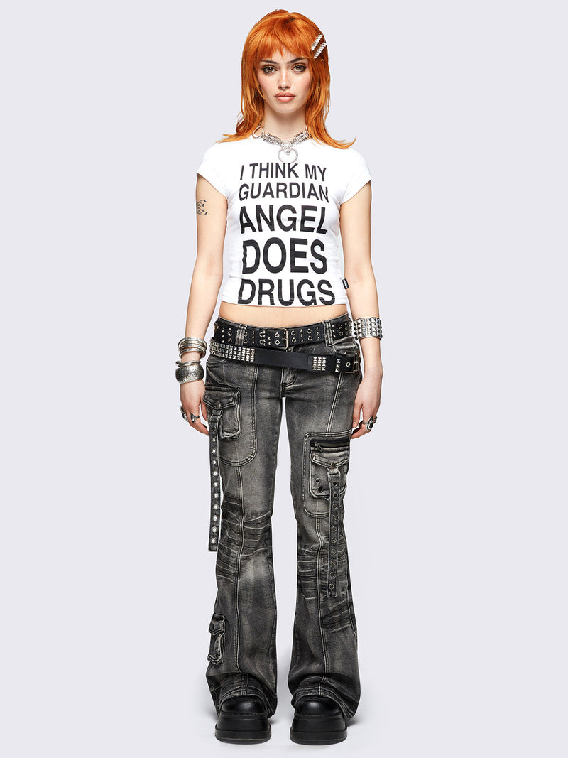 Elsie Black Flared Jeans