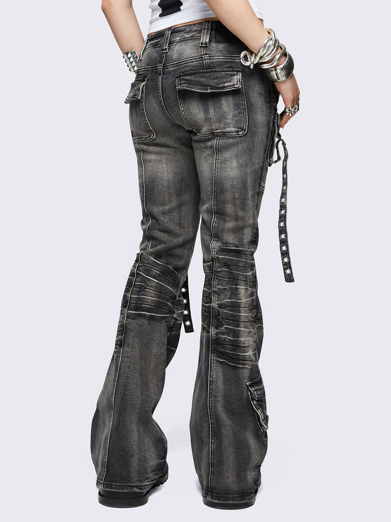 Elsie Black Flared Jeans