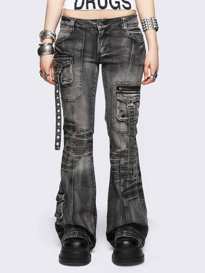 Elsie Black Flared Jeans