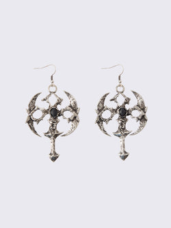 Gothic Cross Earrings